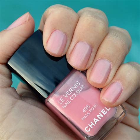 chanel nail polish pink tint